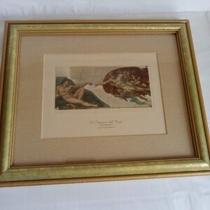 Framed Art Print - Creation of Adam